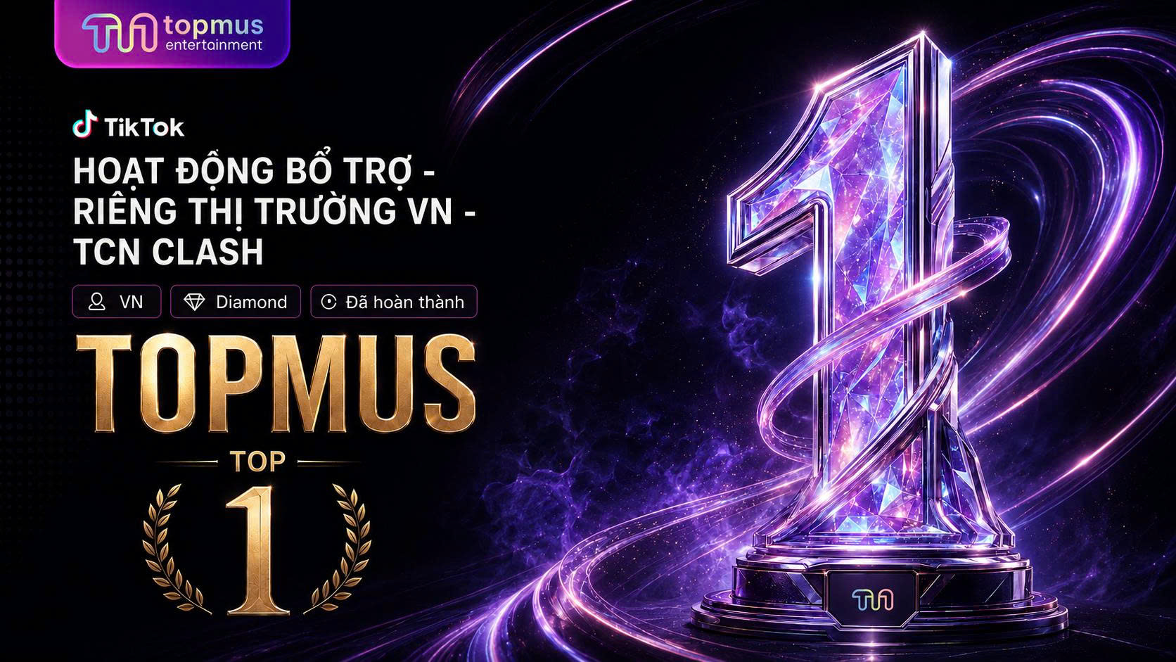 TOPMUS XUẤT SẮC ĐẠT TOP 1 TCN CLASH - HOẠT ĐỘNG BỔ TRỢ RIÊNG THỊ TRƯỜNG VIỆT NAM TẠI COMMUNITY FEST 2026
